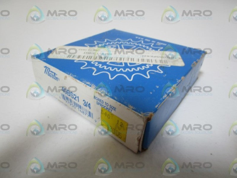 MARTIN 40BS21 SPROCKET 3/4" *FACTORY SEALED*