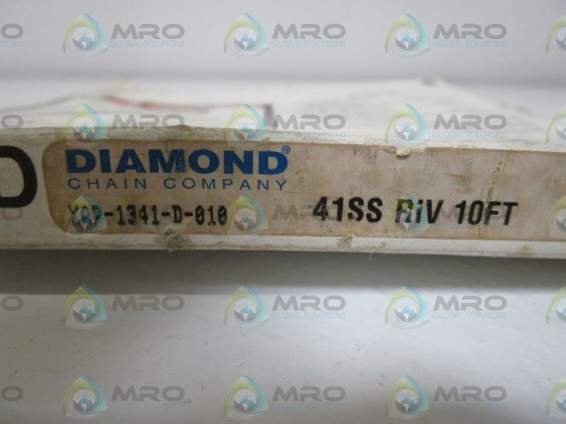 DIAMOND LINK CHAIN 41SSRIV 10FT * FACTORY SEALED *