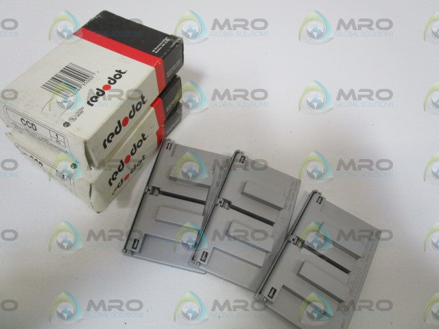 LOT OF 3 RED DOR DUPLEX RECEPTACLE CCD *NEW IN BOX*