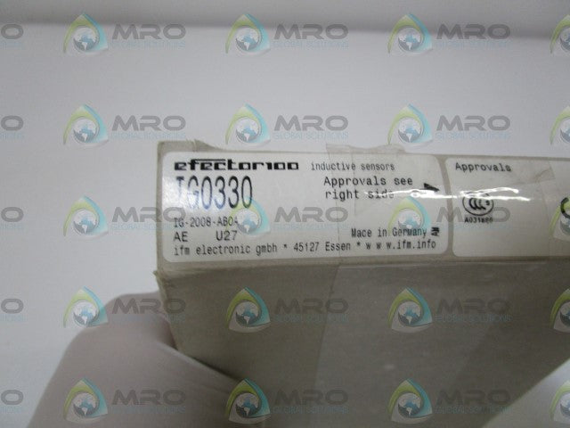 IFM EFECTOR IG0330 INDUCTIVE PROXIMITY SENSOR *NEW IN BOX*