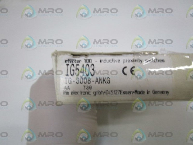 IFM EFECTOR IG5403 INDUCTIVE PROXIMITY SENSOR *NEW IN BOX*