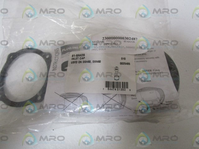 MELTRIC INLET CAP 61-6A426 *NEW IN FACTORY BAG*