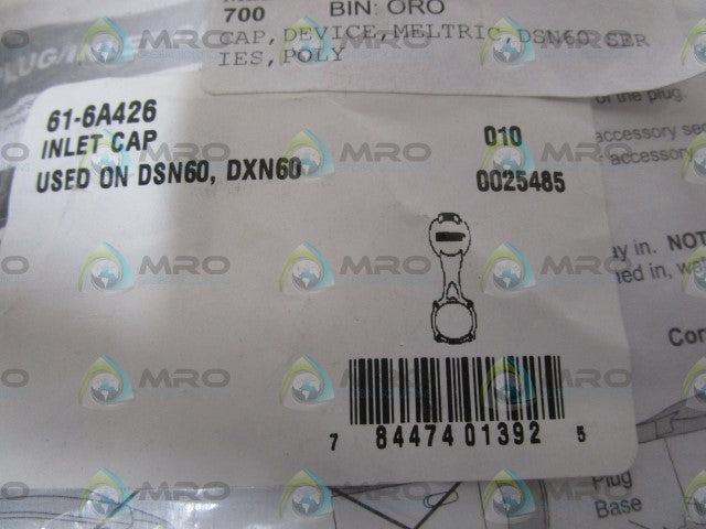MELTRIC INLET CAP 61-6A426 *NEW IN FACTORY BAG*