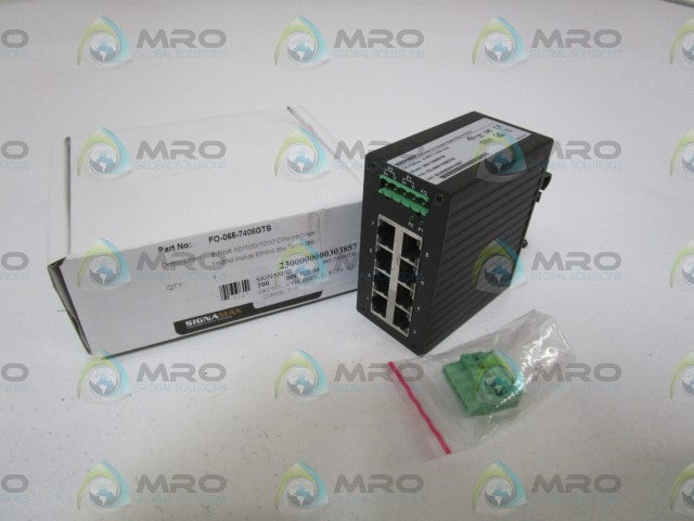 SIGNAMAX ETHERNET SWITCH FO-065-7408GTB *NEW IN BOX*