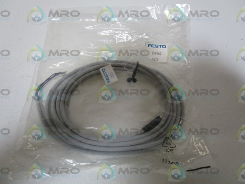 FESTO 158960 CONNECTING CABLE SIM-M8-4GD-2,5-PU * NEW IN FACTORY BAG *