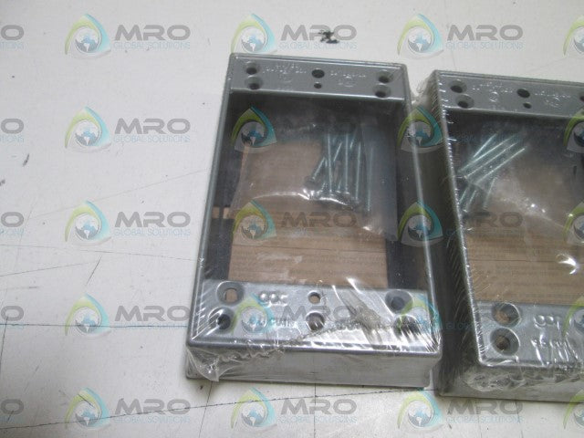 LOT OF 3 RED DOR BOX EXTENSION IHE *NEW NO BOX*