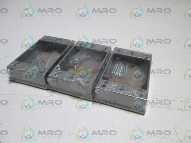 LOT OF 3 RED DOR BOX EXTENSION IHE *NEW NO BOX*