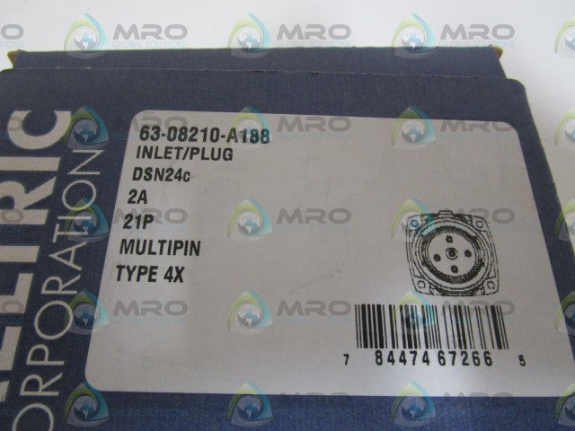 MELTRIC INLET/PLUG 63-08210-A188 *NEW IN BOX*