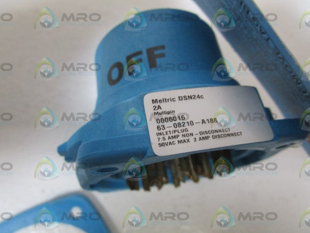 MELTRIC INLET/PLUG 63-08210-A188 *NEW IN BOX*