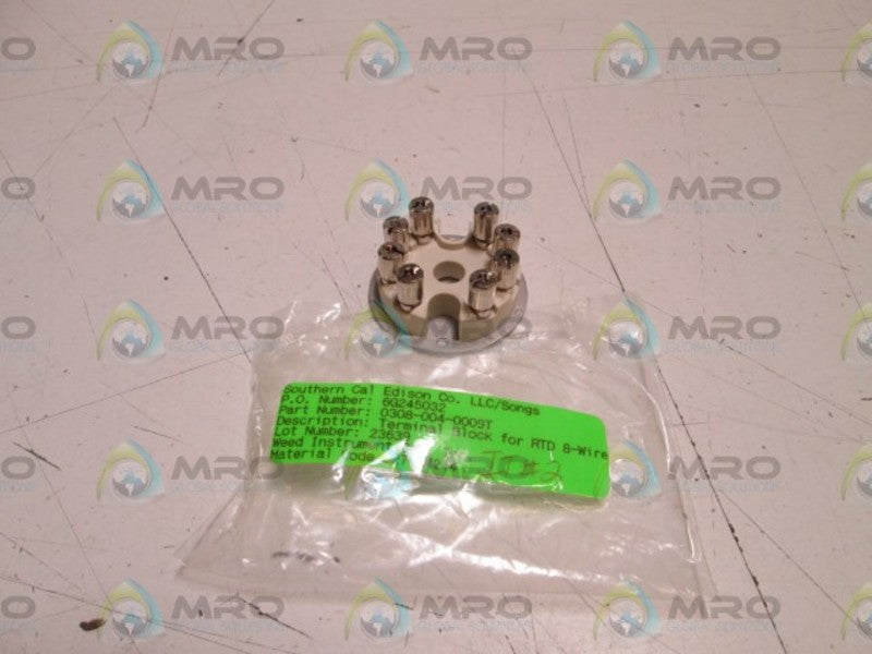 SOUTHERN CAL EDISON TERMINAL BLOCK FOR RTD 8-WIRE 0308-004-0009T  NSNP
