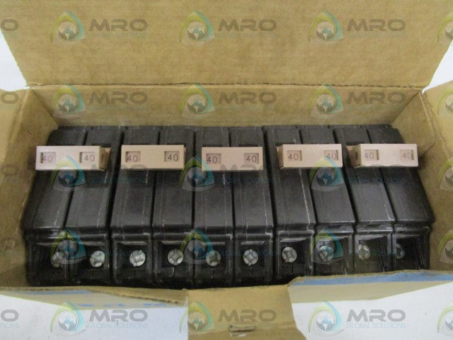 LOT OF 5 EATON 40AMPS CIRCUIT BREAKER CH240 *NEW IN BOX*