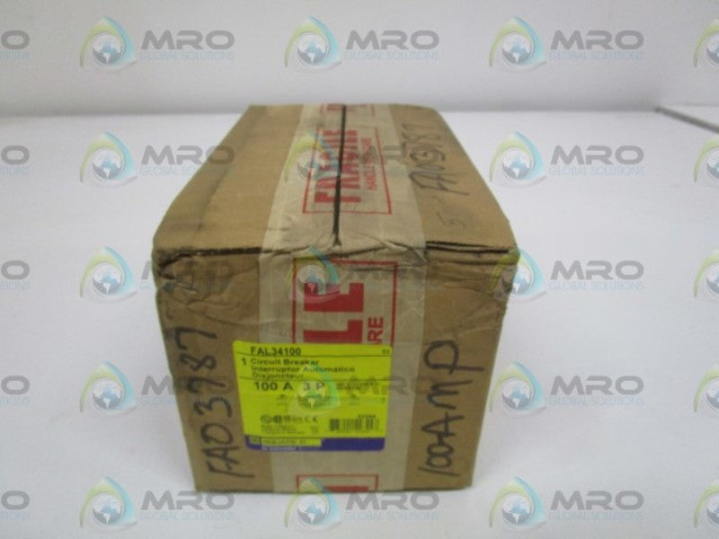 SQUARE D FAL34100 CIRCUIT BREAKER 100A * FACTORY SEALED *