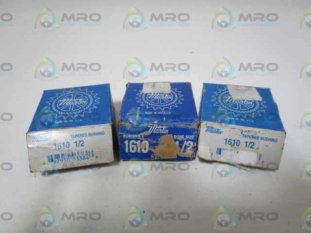 LOT OF 3 MARTIN TAPER BUSHING 1610 1/2 *NEW IN BOX*