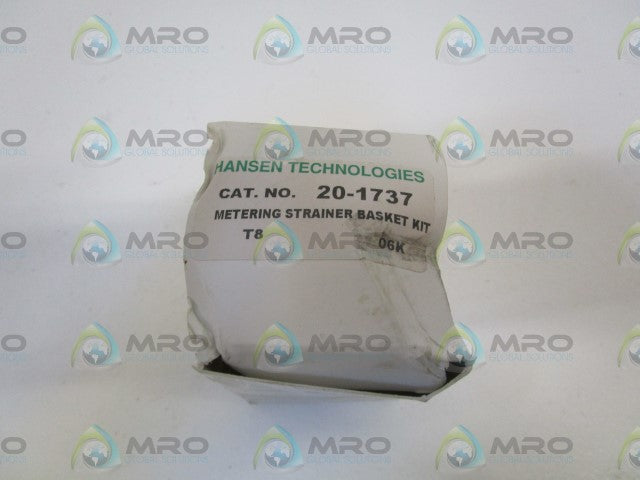 HANSEN TECHNOLOGIES METERING STRAINER BASKET KIT 20-1737 *NEW IN BOX*