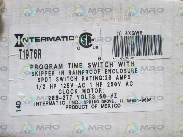 INTERMATIC TIME SWITCH WITH ENCLOSURE T1976R *NEW IN BOX*