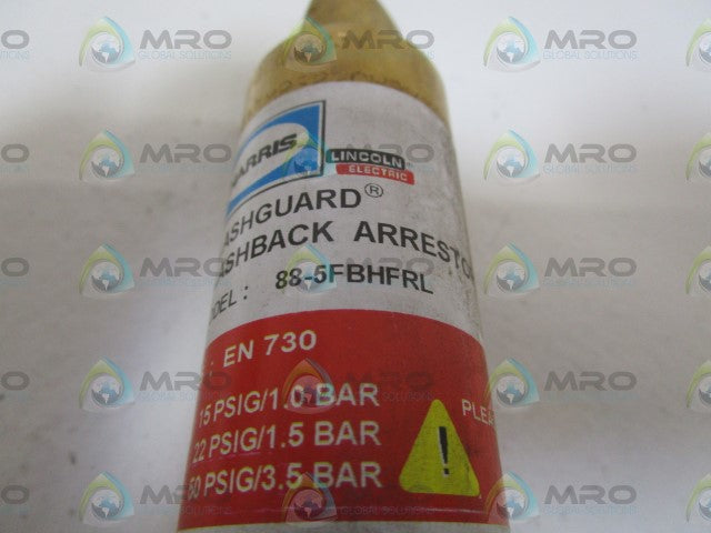 HARRIS FLASHBACK ARRESTOR 88-5FBHFRL *NEW IN BOX*