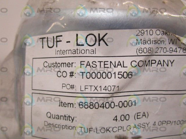 TUF-LOK COUPLING ASSY 6880400-0001 *NEW IN BAG*