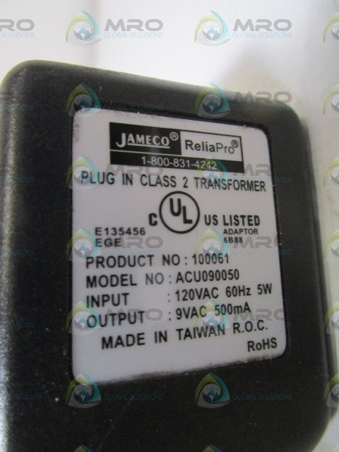 JAMECO WALL ADAPTER ACU090050 *NEW IN BOX*