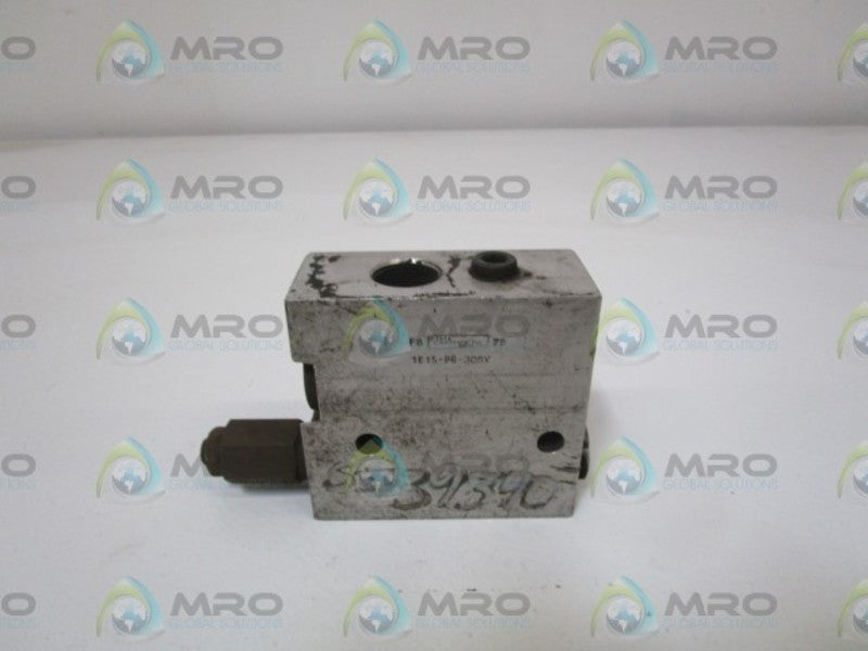 FLUID CONTROLS 1E15-P6-30SV VALVE *USED*