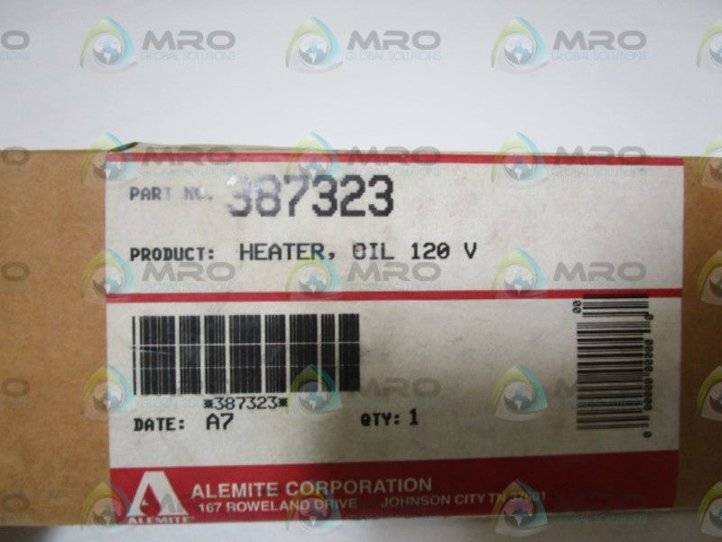 ALEMITE CORP. HEATER 120V 387323 * FACTORY SEALED *
