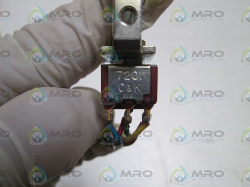 C & K TOGGLE SWITCH 7201 (AS PICTURED)  UNMP