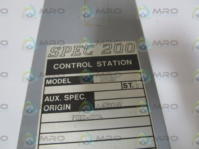 FOXBORO CONTROL STATION 230SM (AS PICTURED) *NEW NO BOX*
