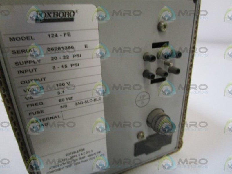 FOXBORO RECORDER 124-FE  NSNP