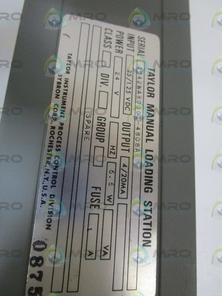 TAYLOR MANUAL LOADING STATION 1342NA80001-4808A  NSNP