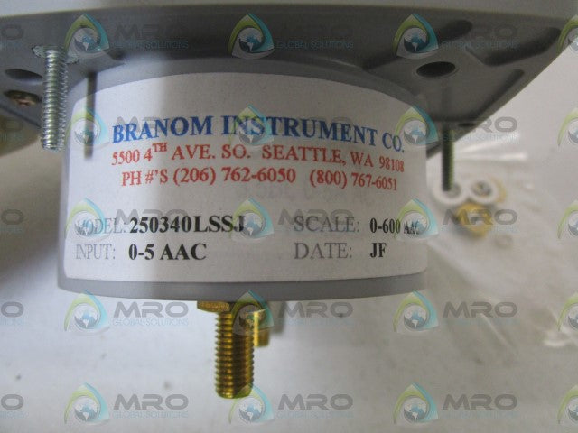 YOKOGAWA PANEL METER 0-600AC AMPS 250340LSSJ *NEW IN BOX*