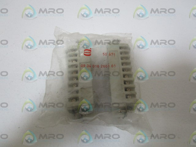 LOT OF 2 HARTING MALE INSERT 09 34 016 2601 *NEW IN FACTORY BAG*