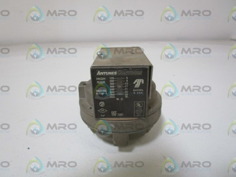 ANTUNES CONTROLS RHGP-A HIGH PRESSURE SWITCH 5-28" WC  UNMP
