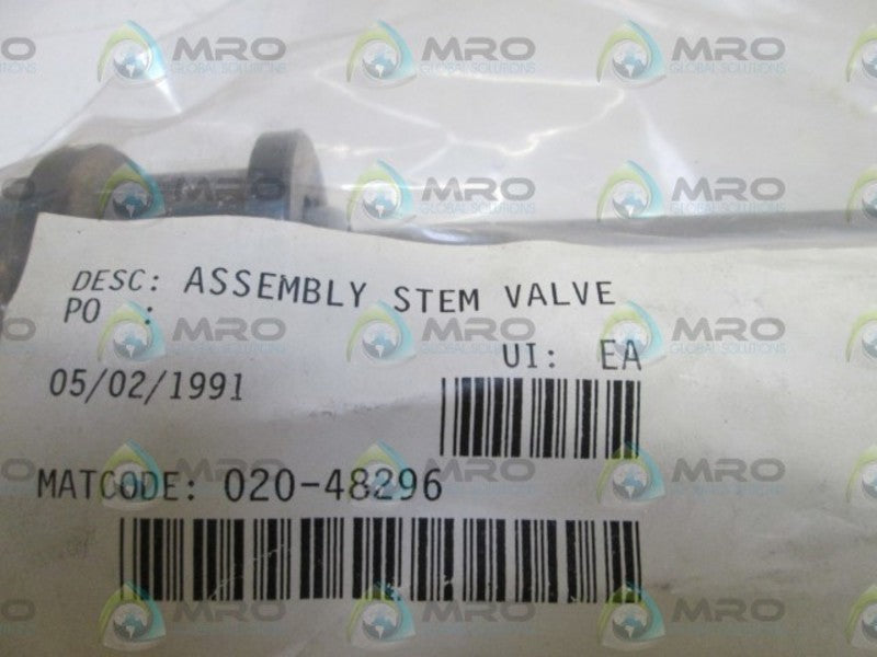 ASSEMBLY STEM VALVE 020-48296  NSNP