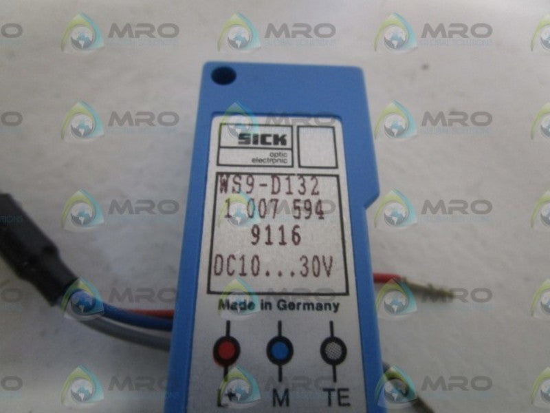 SICK WS9-D132 PHOTOELECTRIC SENSOR  NSMP