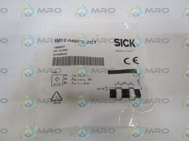SICK IM12-04BPS-ZC1 INDUCTIVE PROXIMITY SENSOR *NEW IN FACTORY BAG*