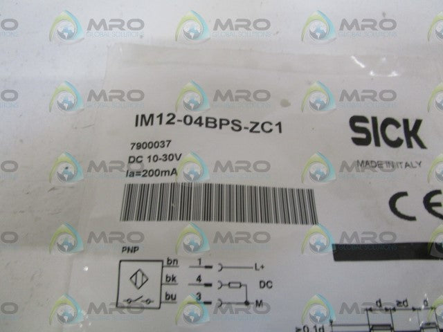 SICK IM12-04BPS-ZC1 INDUCTIVE PROXIMITY SENSOR *NEW IN FACTORY BAG*