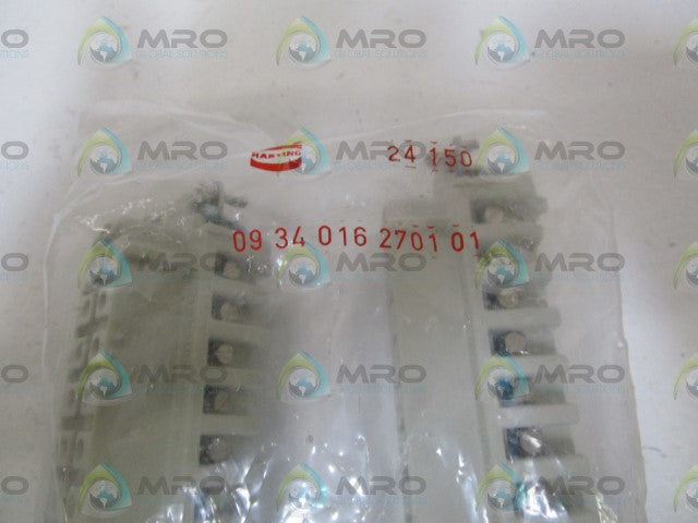 LOT OF 2 HARTING FEMALE INSERT 09 34 016 2701 *NEW IN FACTORY BAG*