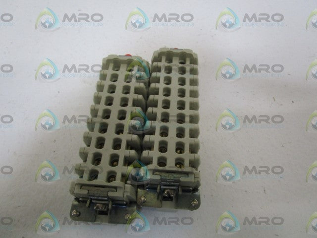 LOT OF 2 HARTING MALE INSERT 09 34 016 2601 *NEW NO BOX*