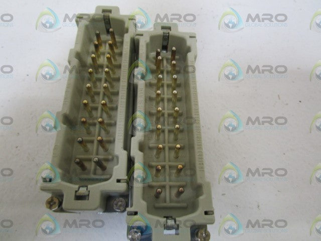 LOT OF 2 HARTING MALE INSERT 09 34 016 2601 *NEW NO BOX*