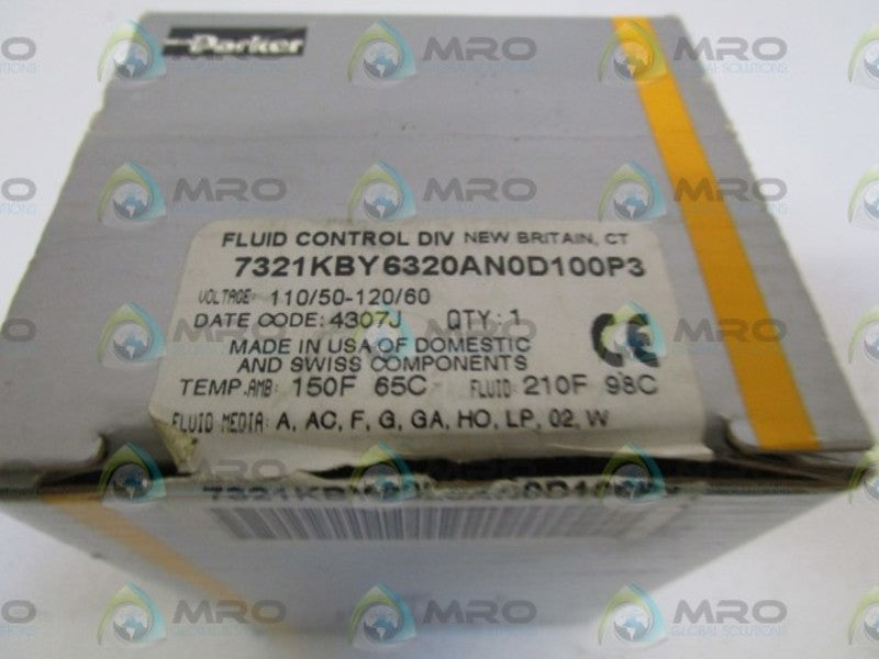 PARKER VALVE COIL 7321KBY6320AN0D100P3 *NEW IN BOX*