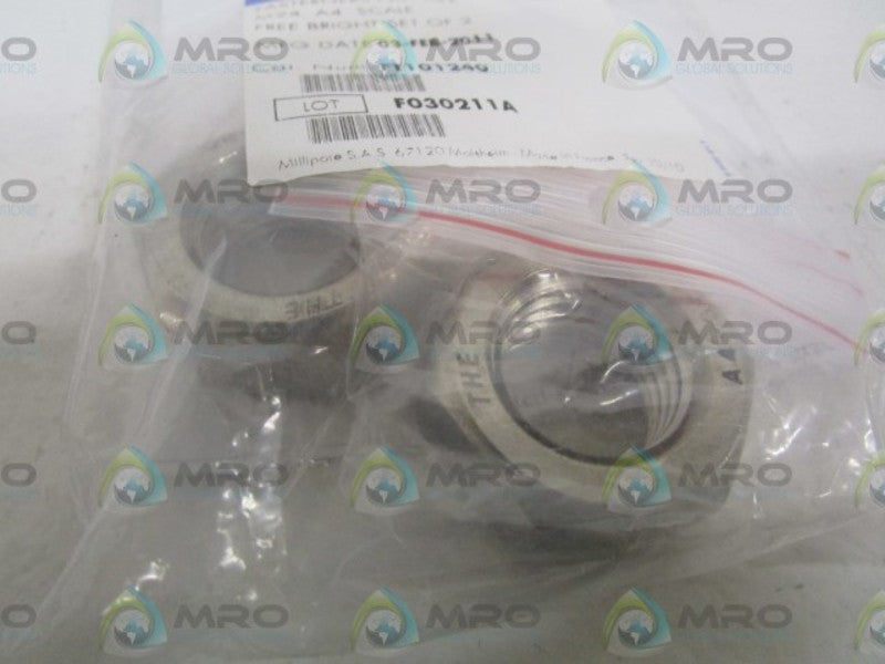 LOT OF 2 MILLIPORE FASTENERS NUX HEX FT101240  NSMP