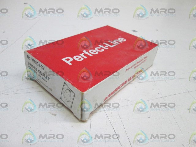 PERFECT-LINE SINGLE OUTLET COVER WITH GASKET WR104-CV *NEW IN BOX*