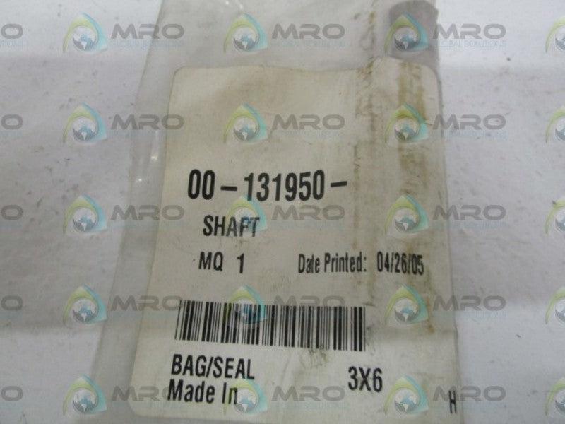 HOBART SHAFT 00-131950  NSNP IN BAG