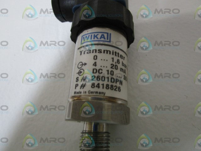 WIKA TRANSMITTER 8418826 *NEW IN BOX*