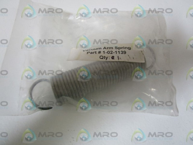 VACUUM ARM SPRING 1-02-1139  NSNP IN BAG