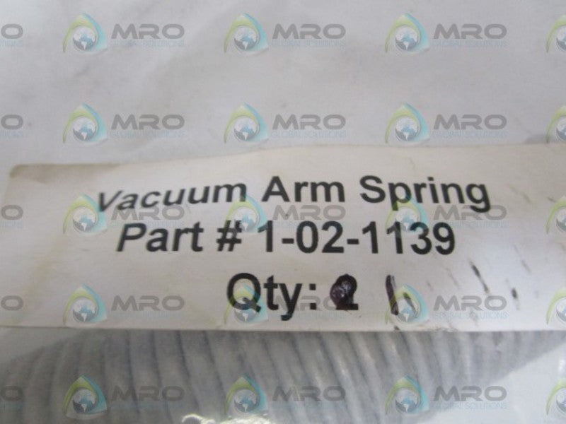 VACUUM ARM SPRING 1-02-1139  NSNP IN BAG