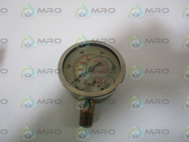 WINTER QUALITY GAUGE 0/1000PSI 2.5"X1/4" 809 *NEW IN BOX*