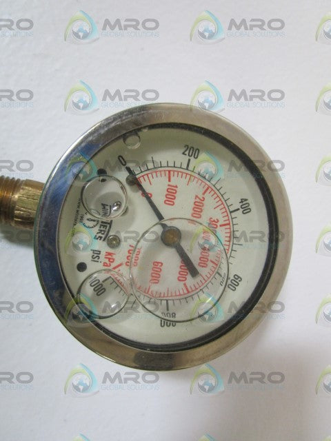 WINTER QUALITY GAUGE 0/1000PSI 2.5"X1/4" 809 *NEW IN BOX*