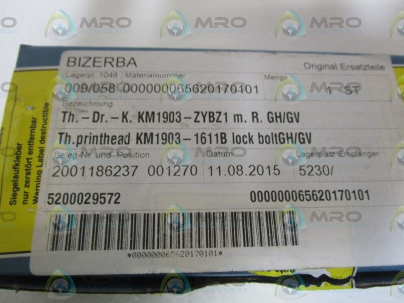 BIZERBA PRINTHEAD KM1903-ZYBZ1  NSMP