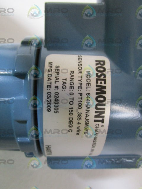 ROSEMOUNT TEMPERATUTRE TRANSMITTER 644HANAJ6M5F6 *NEW NO BOX*