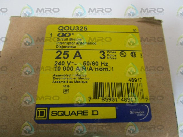 SQUARE D CIRCUIT BREAKER QOU325 *NEW IN BOX*